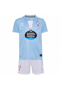 Celta Vigo Jalkapallovaatteet Lasten Kotipeliasu 2024-25 Lyhythihainen (+ Lyhyet housut)